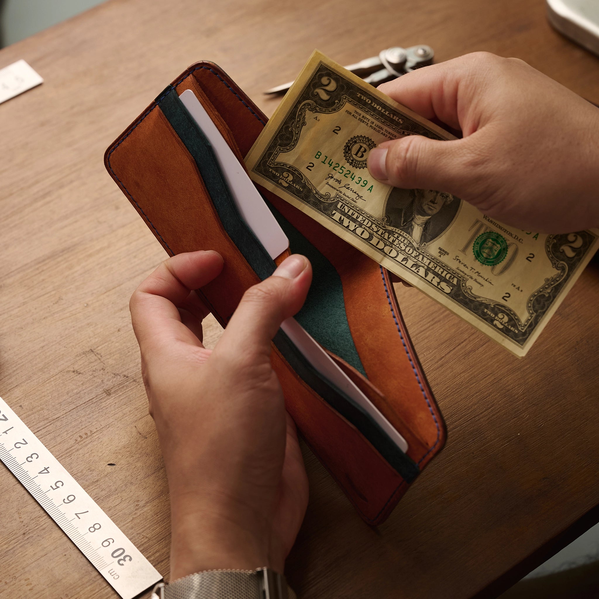 Pueblo Leather Bifold Wallet Ver 2