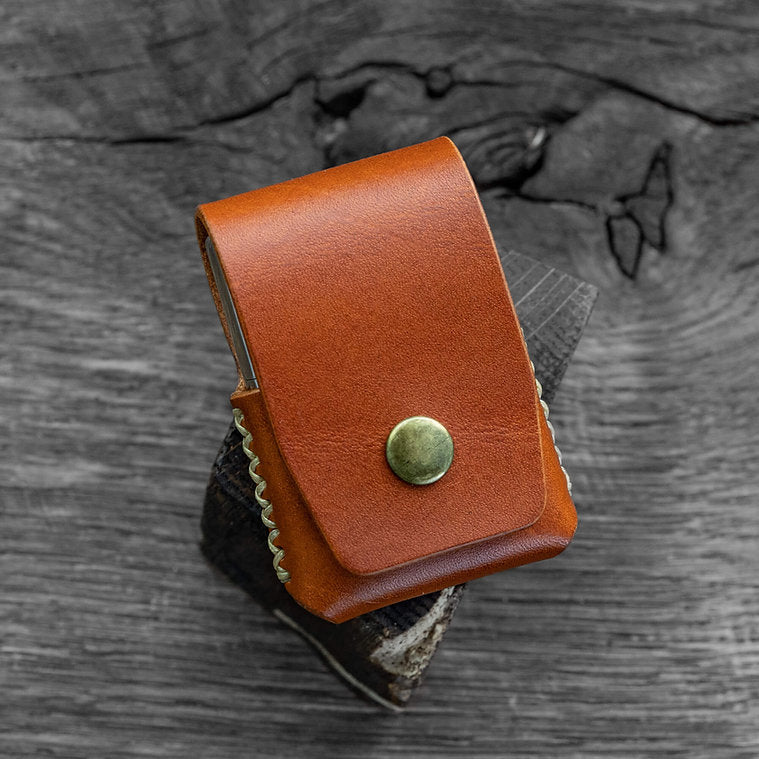 Buttero Leather Zippo Belt Pouch