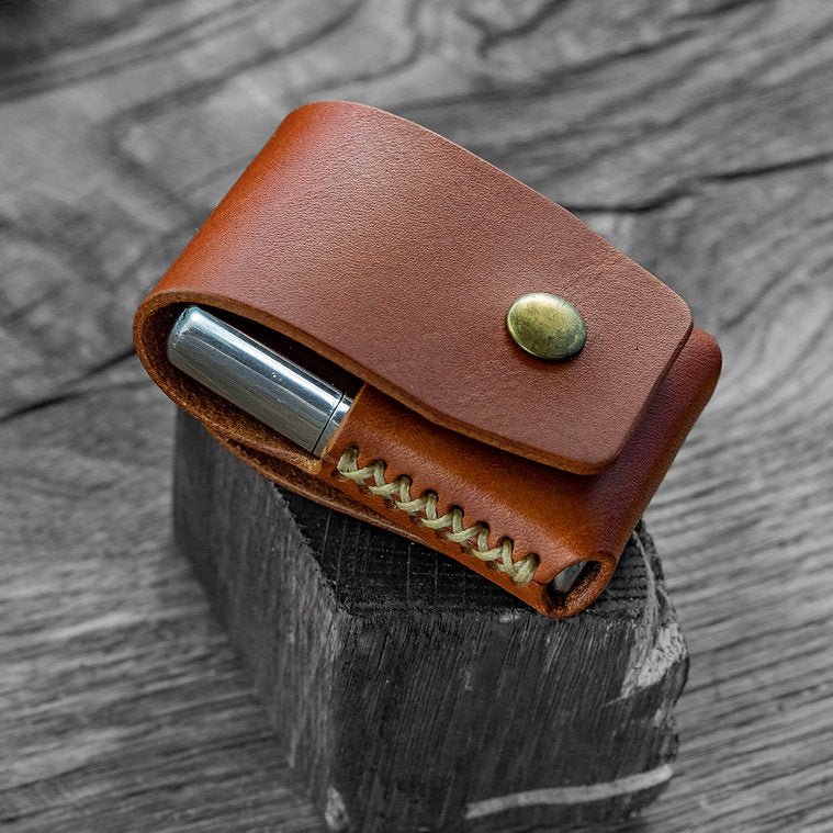 Buttero Leather Zippo Belt Pouch