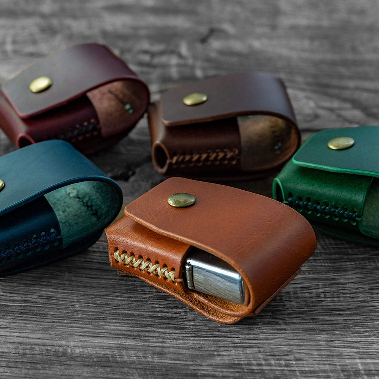 Buttero Leather Zippo Belt Pouch