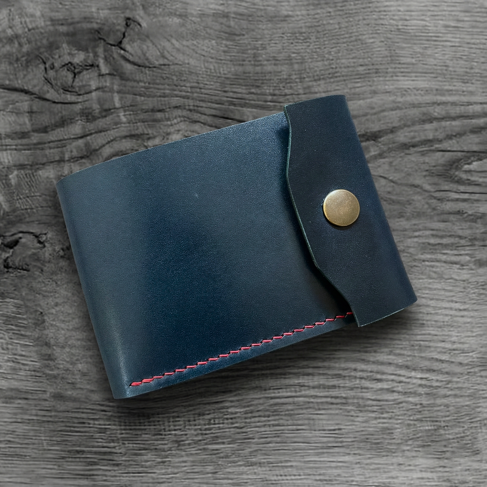 Pueblo Leather Minimal Snap Flap Wallet Ver 2