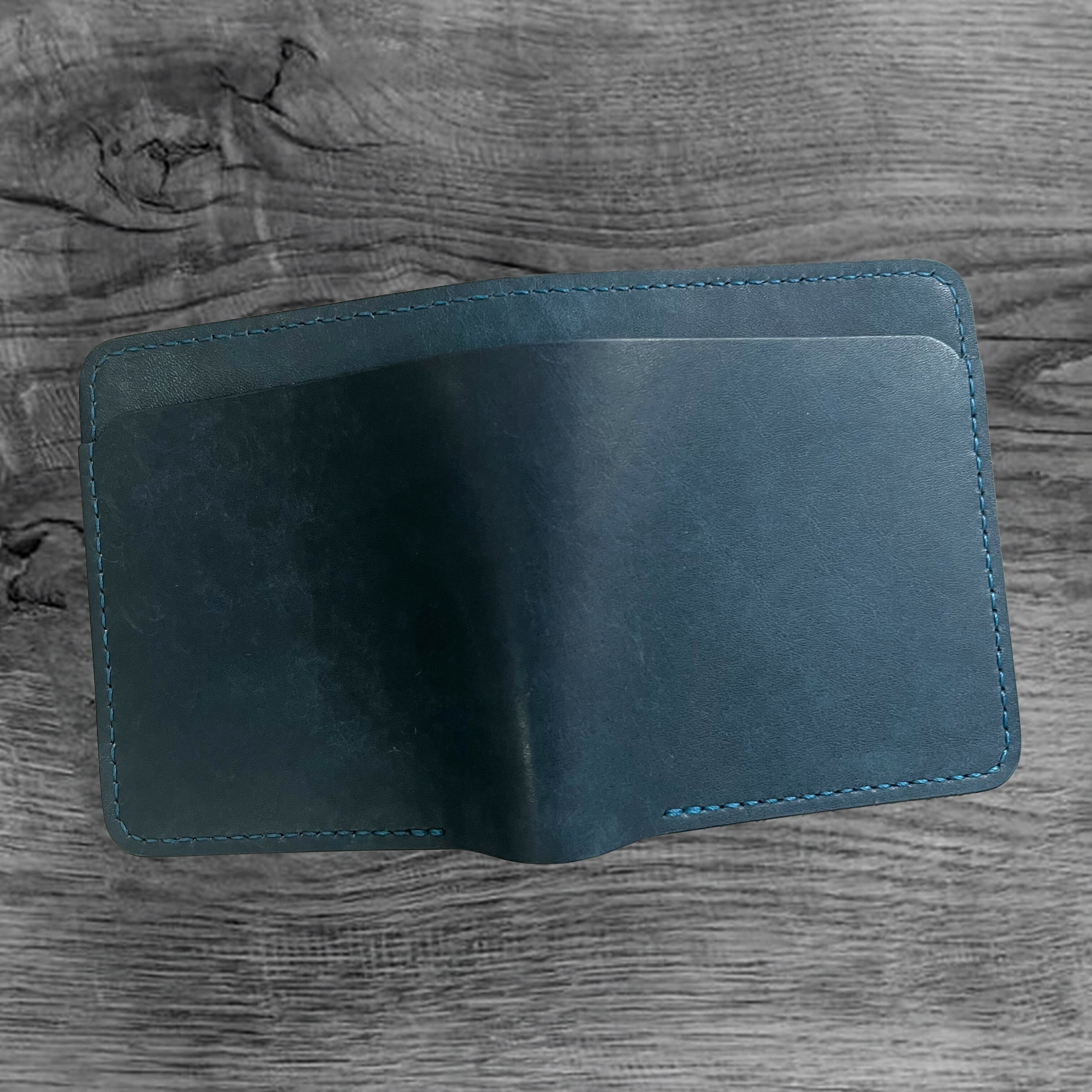 Vertical Pueblo Leather Slim Bifold Wallet