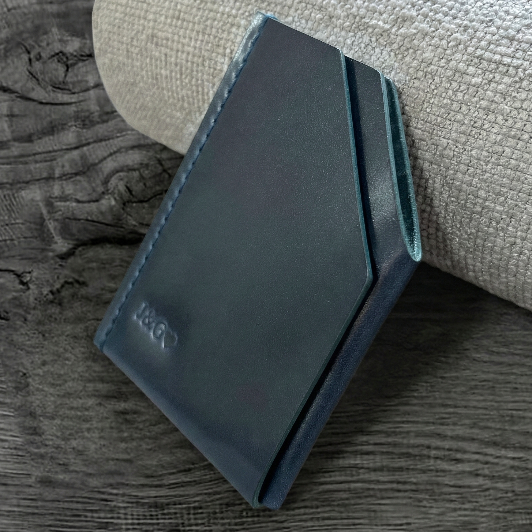 Handmade Horween Shell Cordovan Card Holder – Minimalist Front-Pocket Wallet