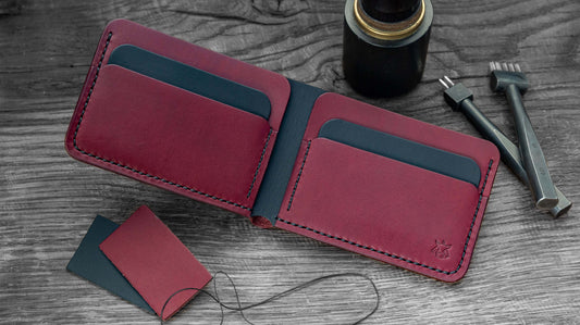 Minimalist Leather Bifold Wallet – Rift 2.1