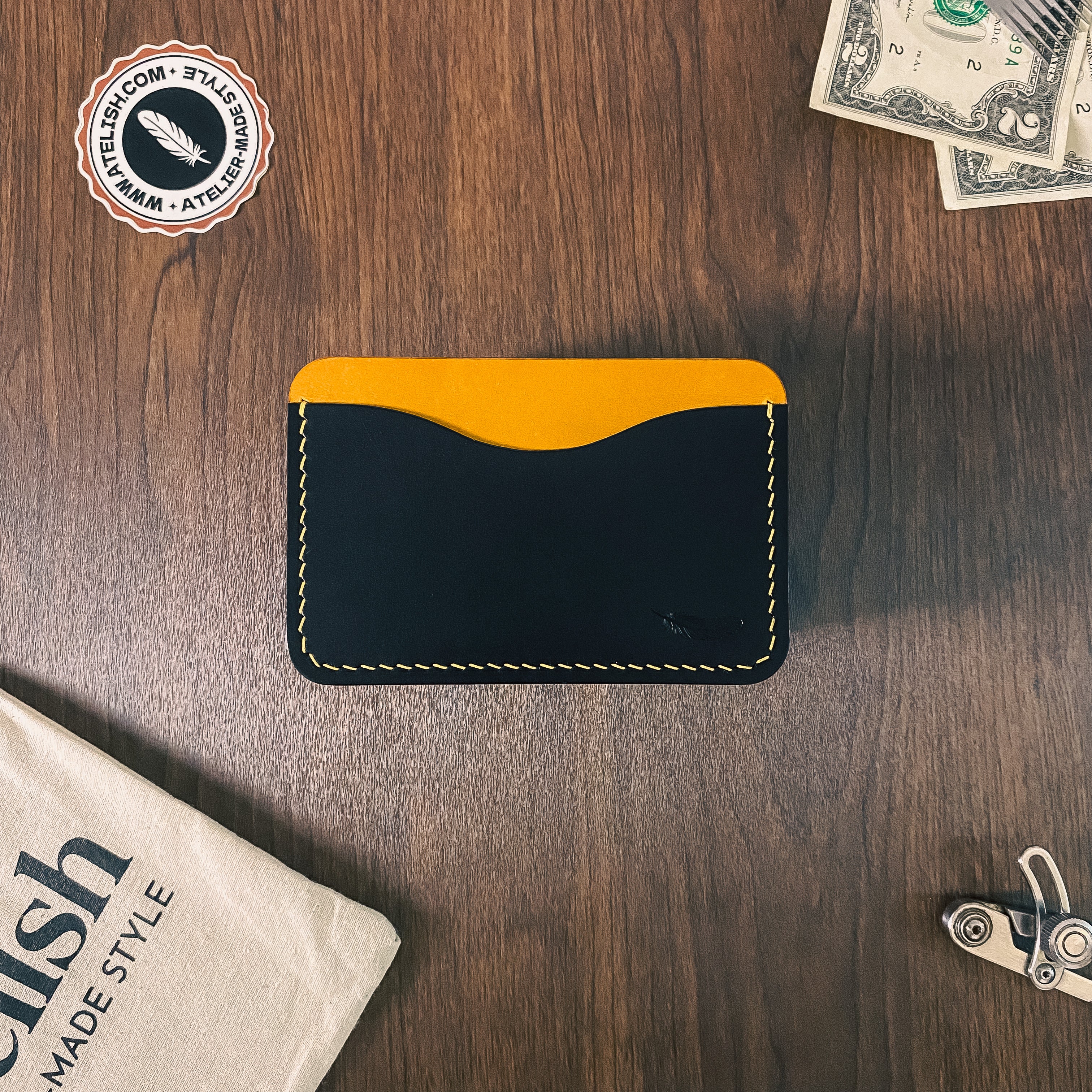 Atelish Buttero Leather Card Holder Ver 1