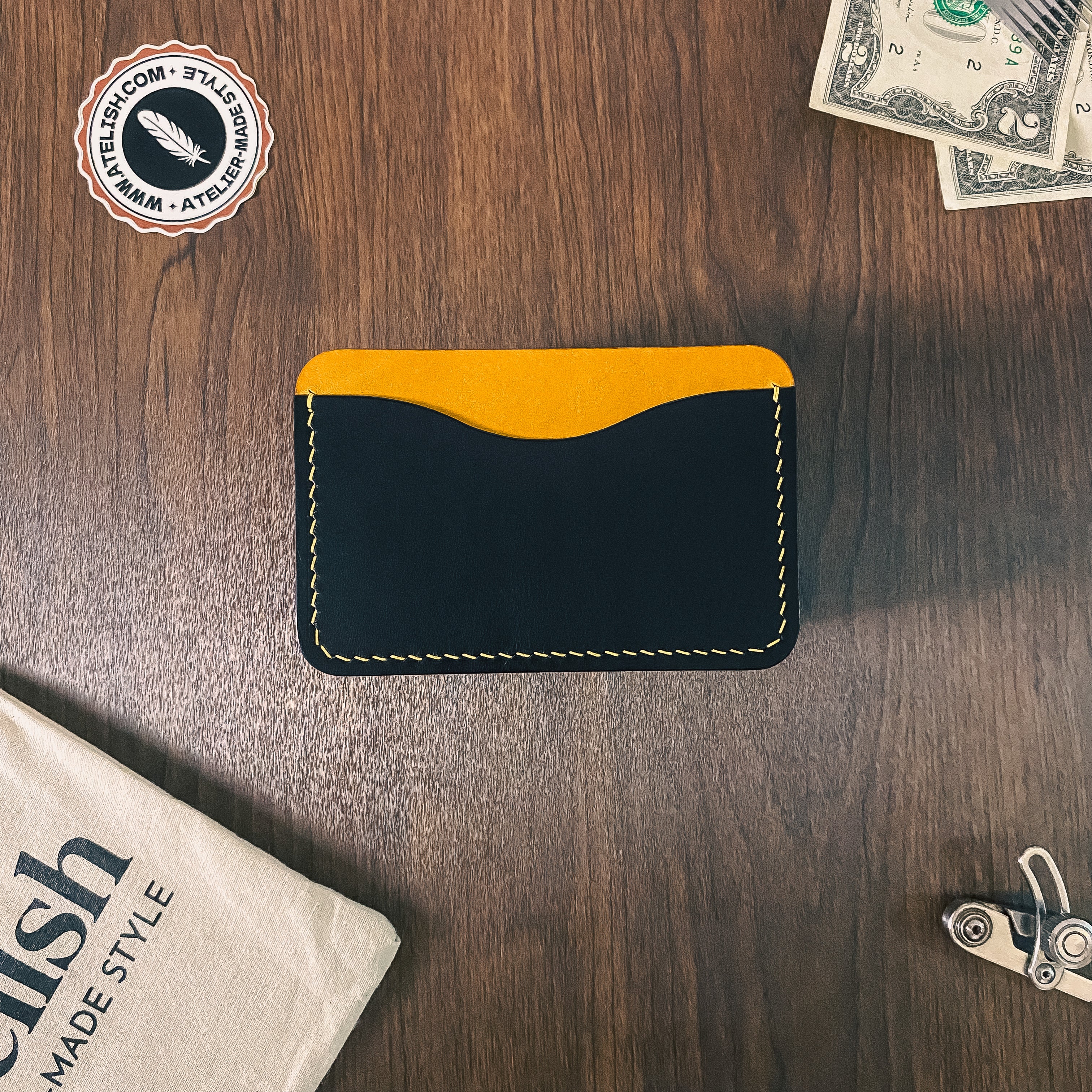 Atelish Buttero Leather Card Holder Ver 1