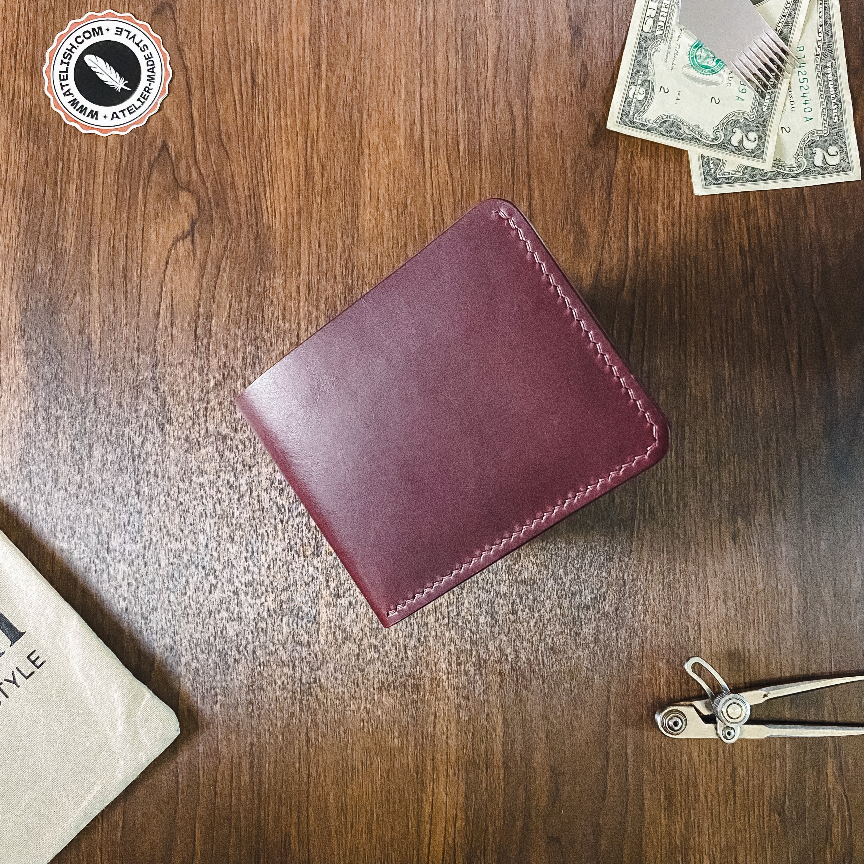 Atelish Classic Buttero Bifold Wallet