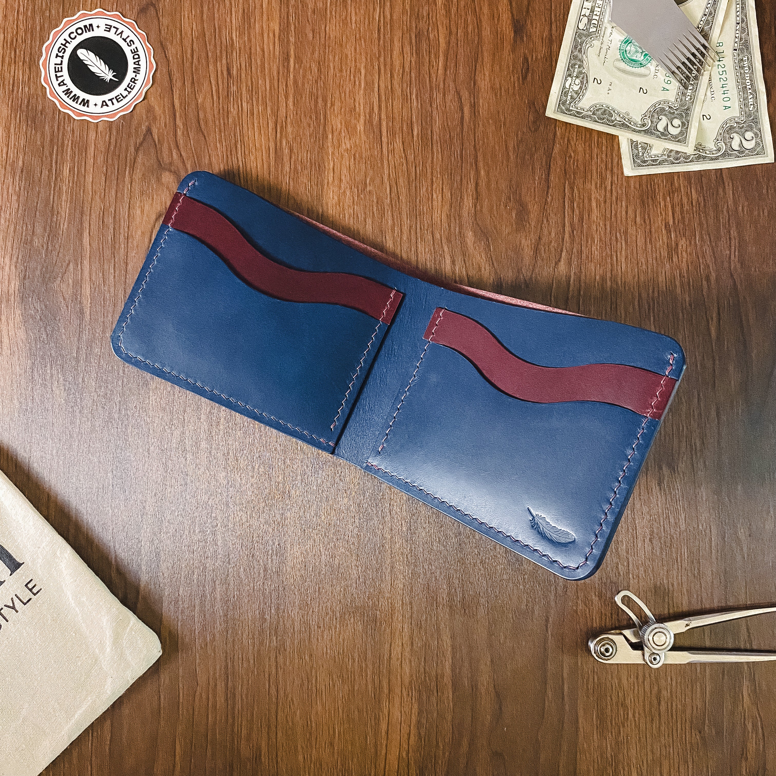 Atelish Classic Buttero Bifold Wallet
