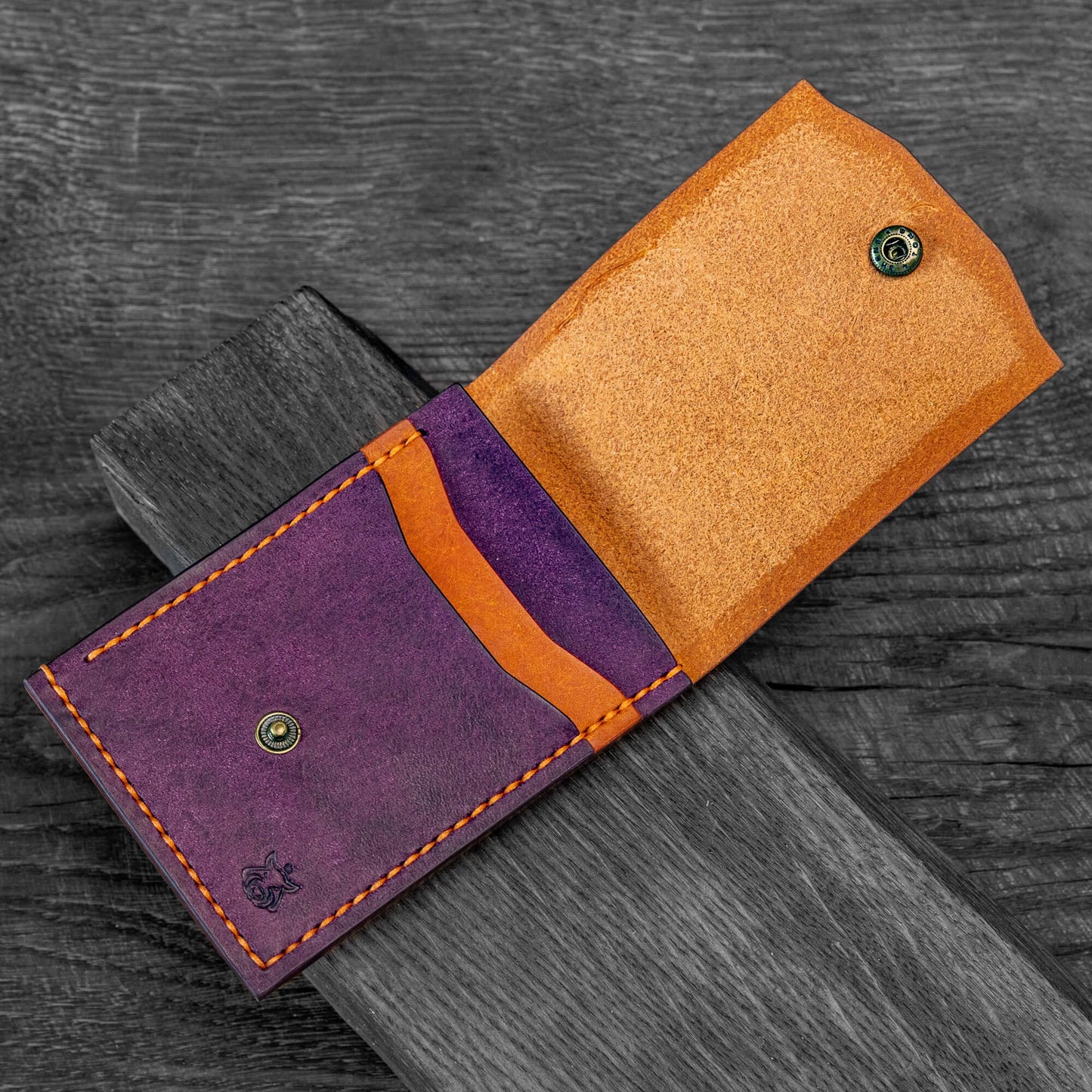 Minimalist Leather Card Holder – Slim Front Pocket Wallet