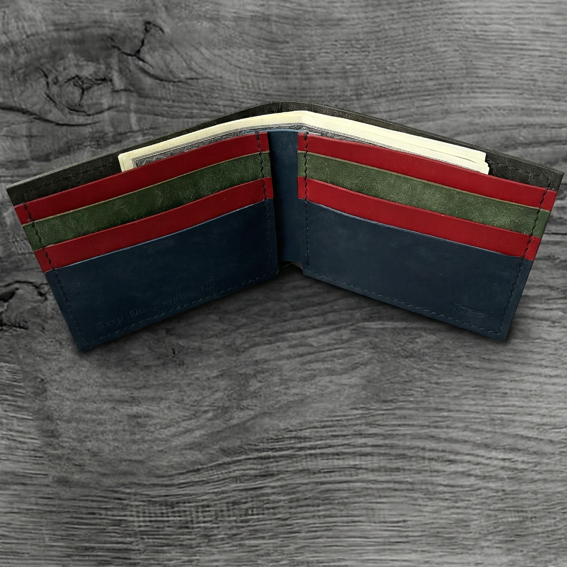 Classic Pueblo Leather Bifold Wallet