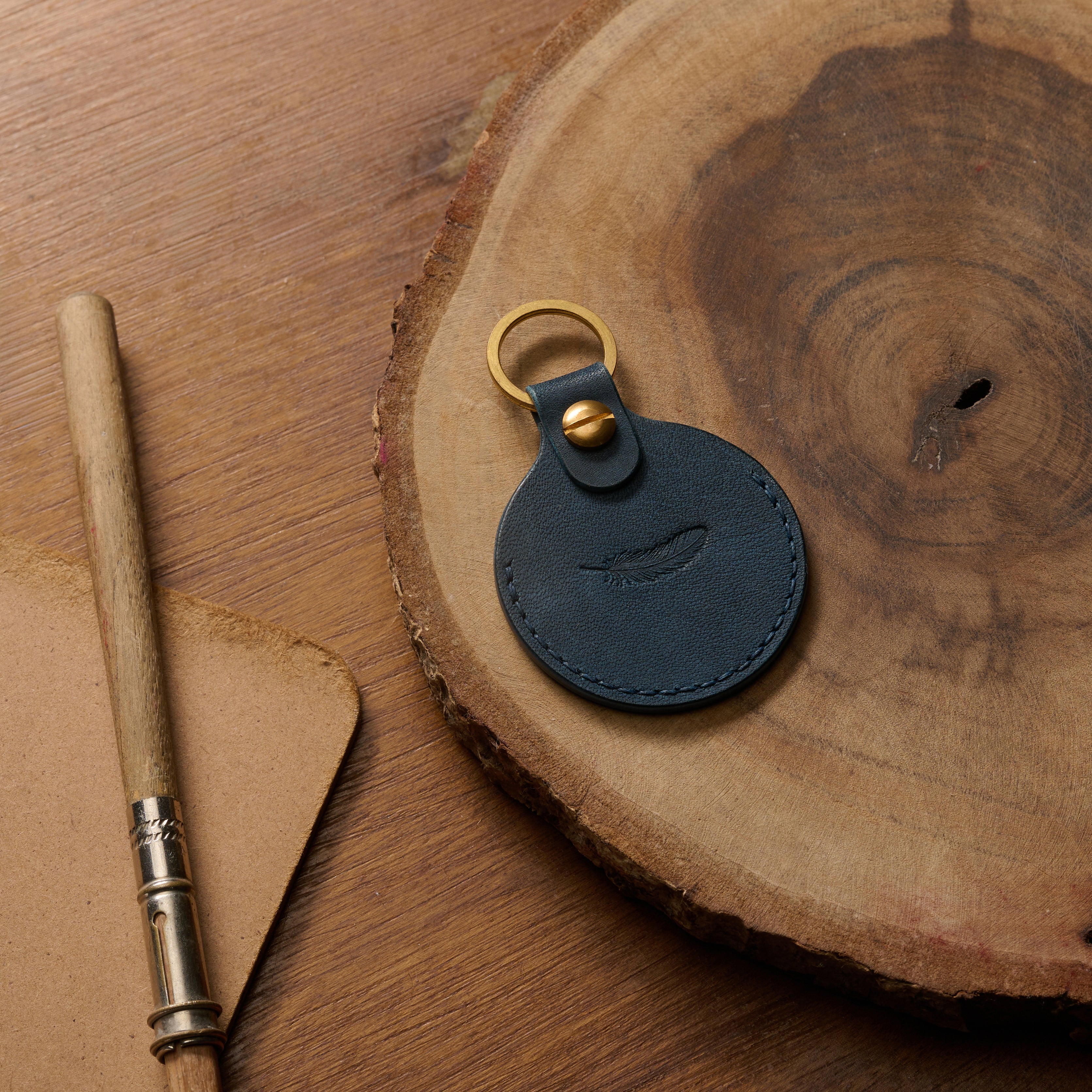 AirTag Keychain Pueblo Leather