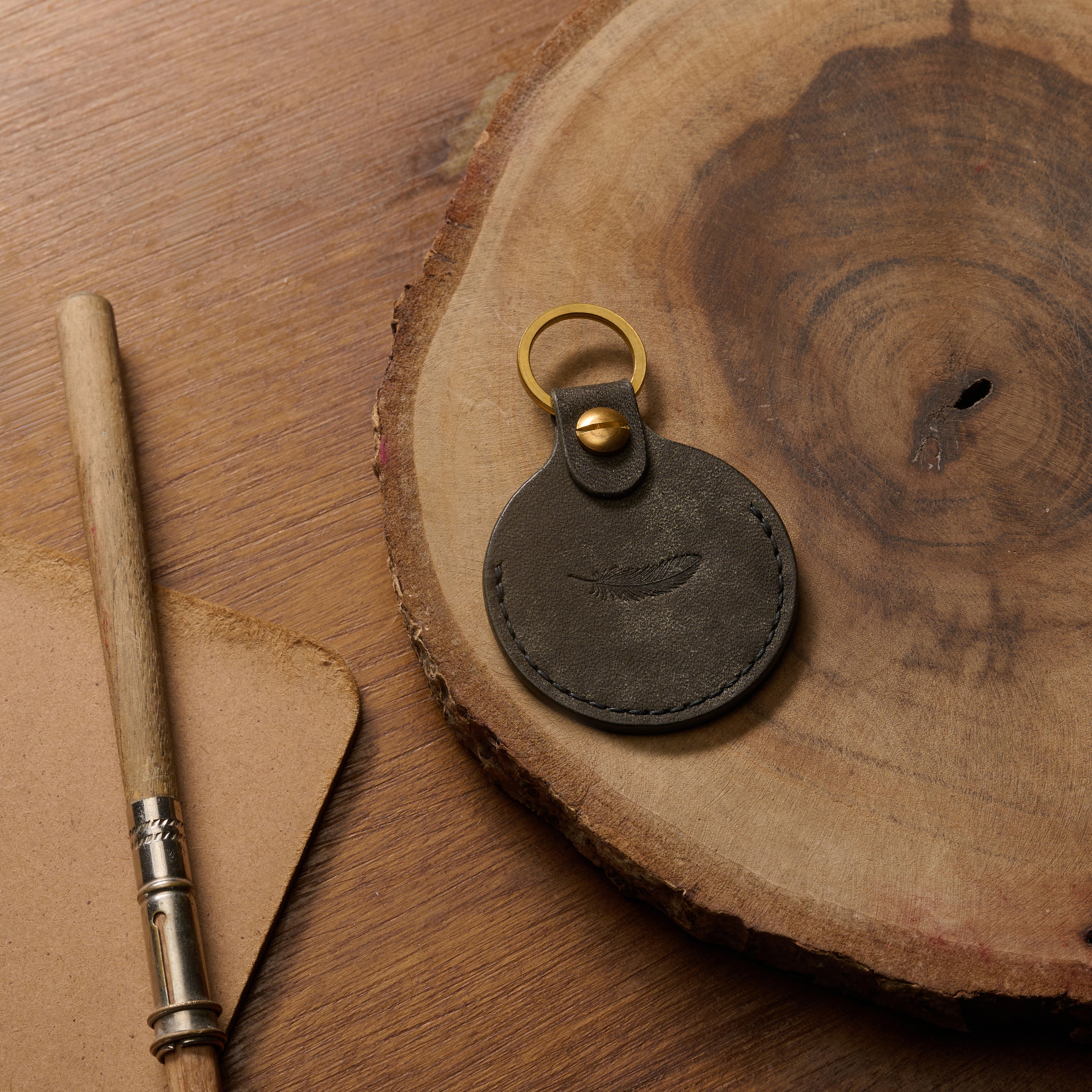 AirTag Keychain Pueblo Leather