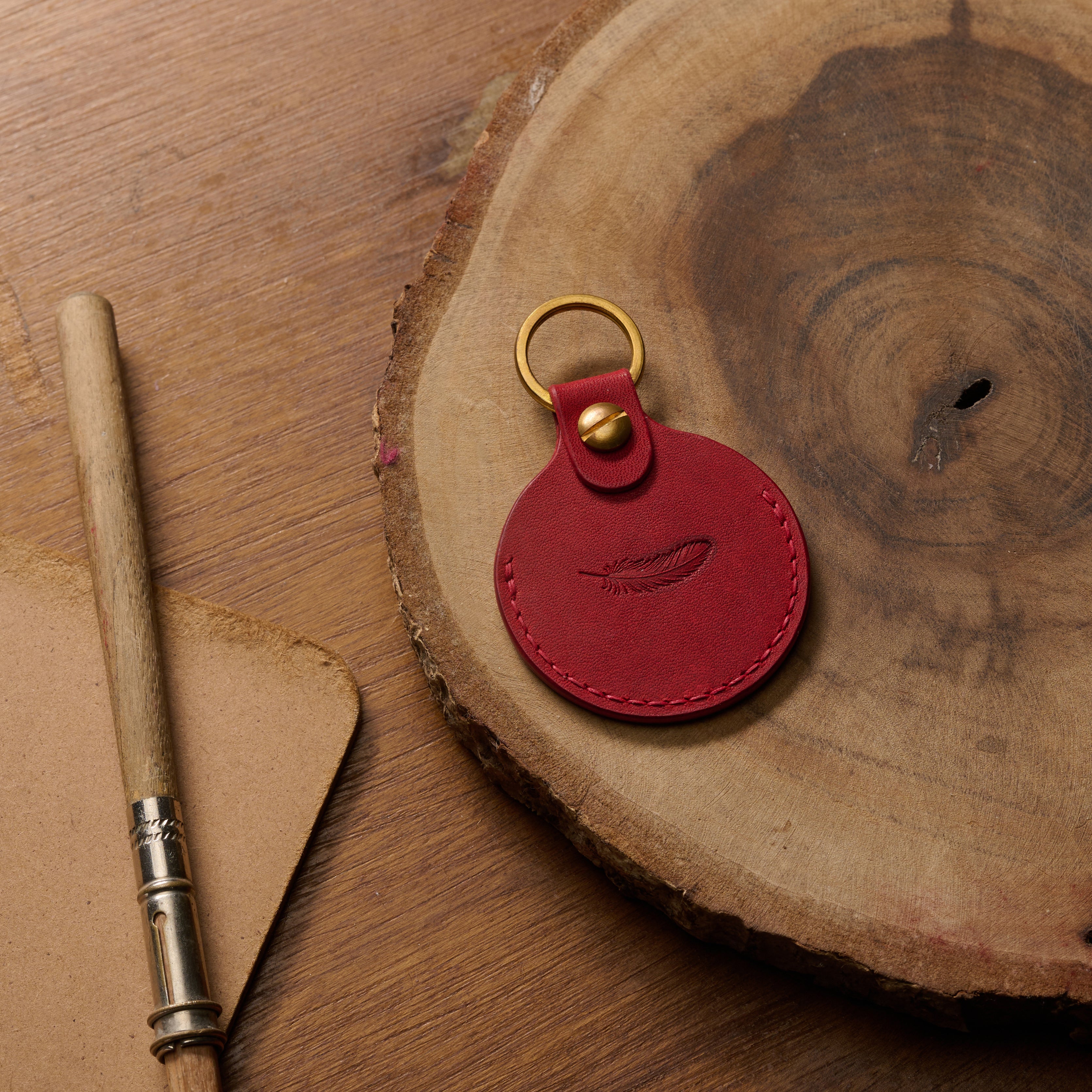 AirTag Keychain Pueblo Leather