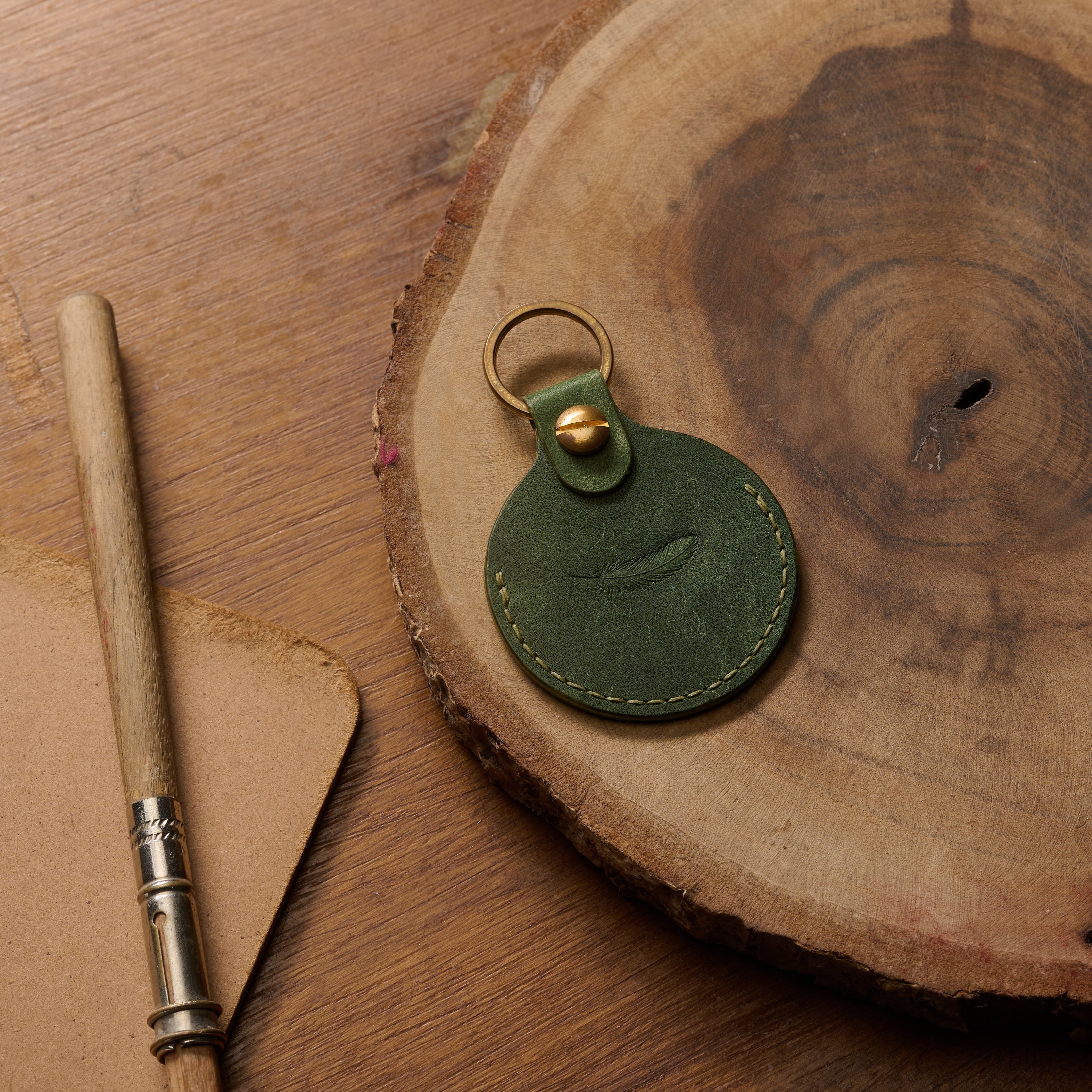 AirTag Keychain Pueblo Leather