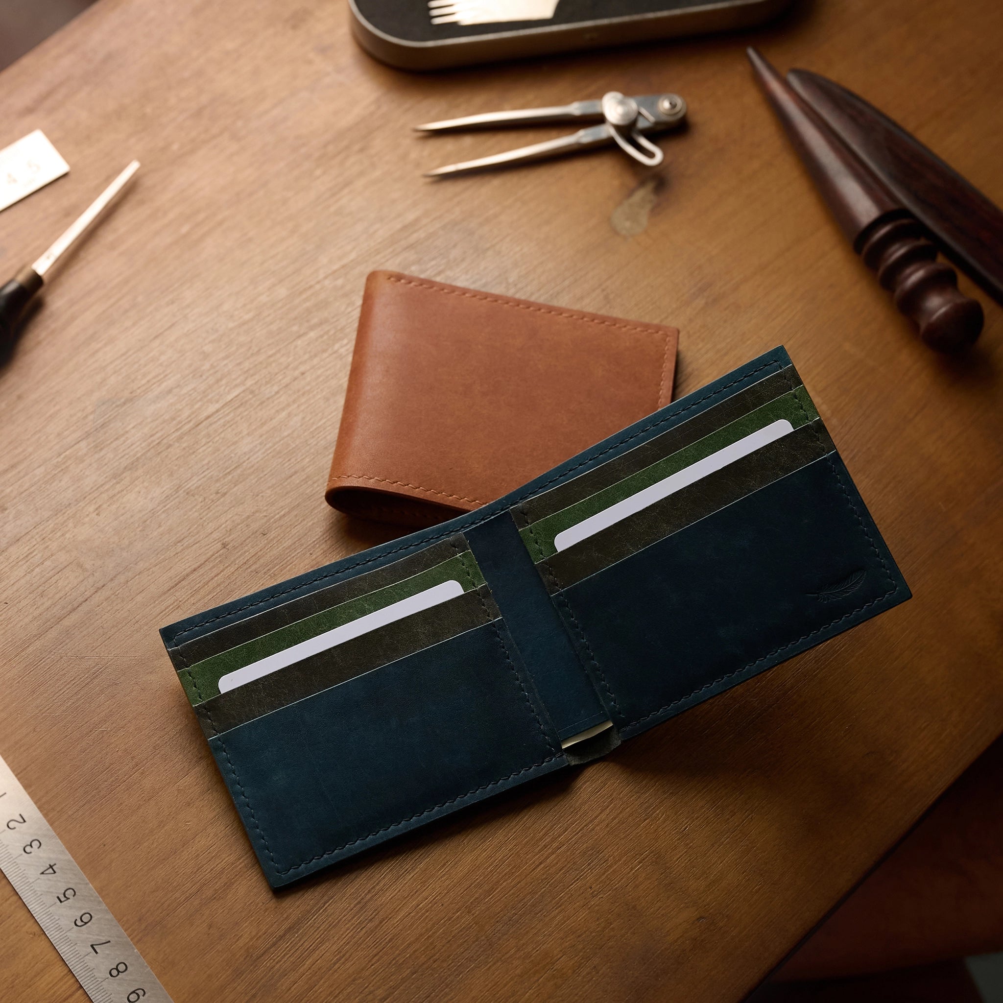 Classic Pueblo Leather Bifold Wallet