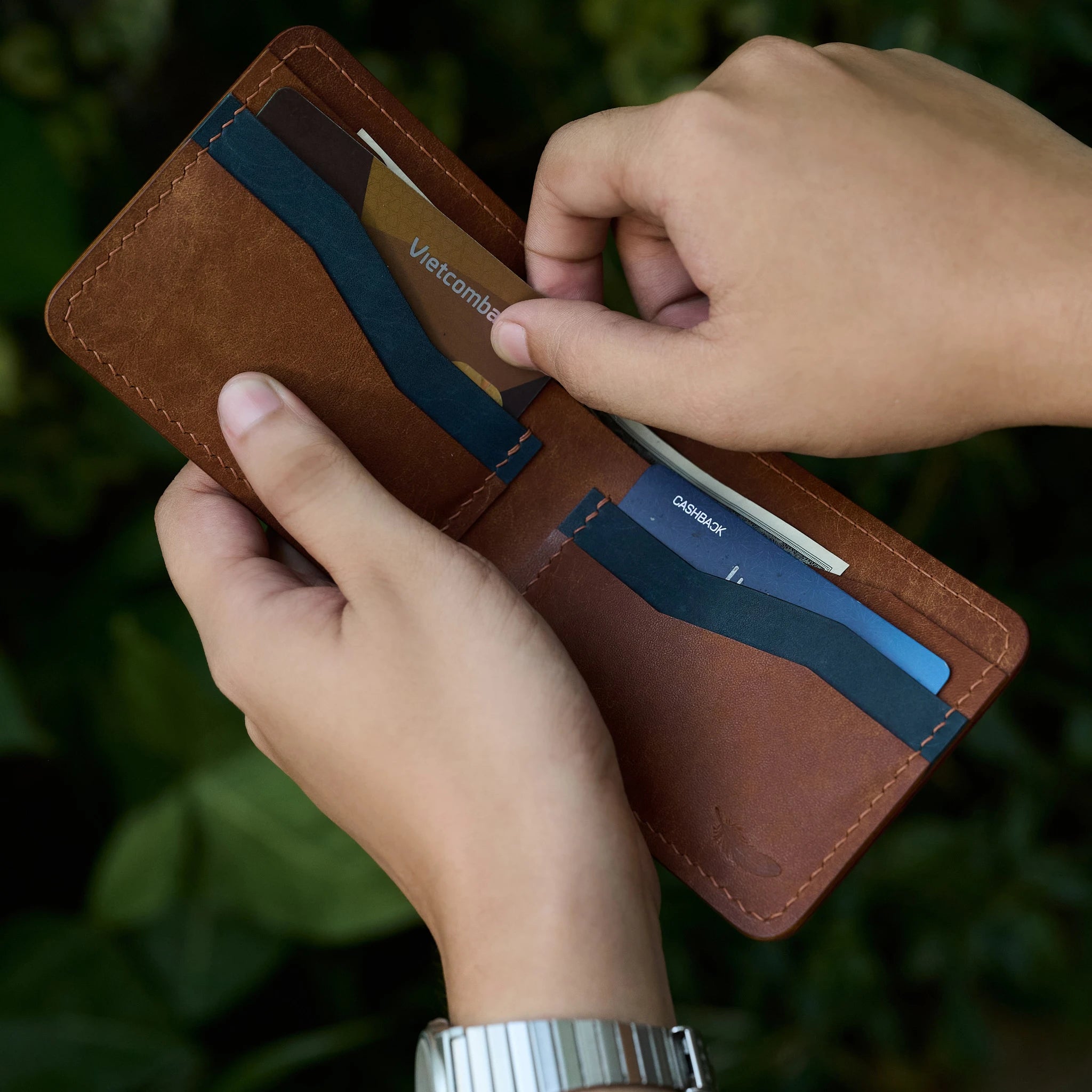 Semi Shell Cordovan – Pueblo Leather Bifold Wallet