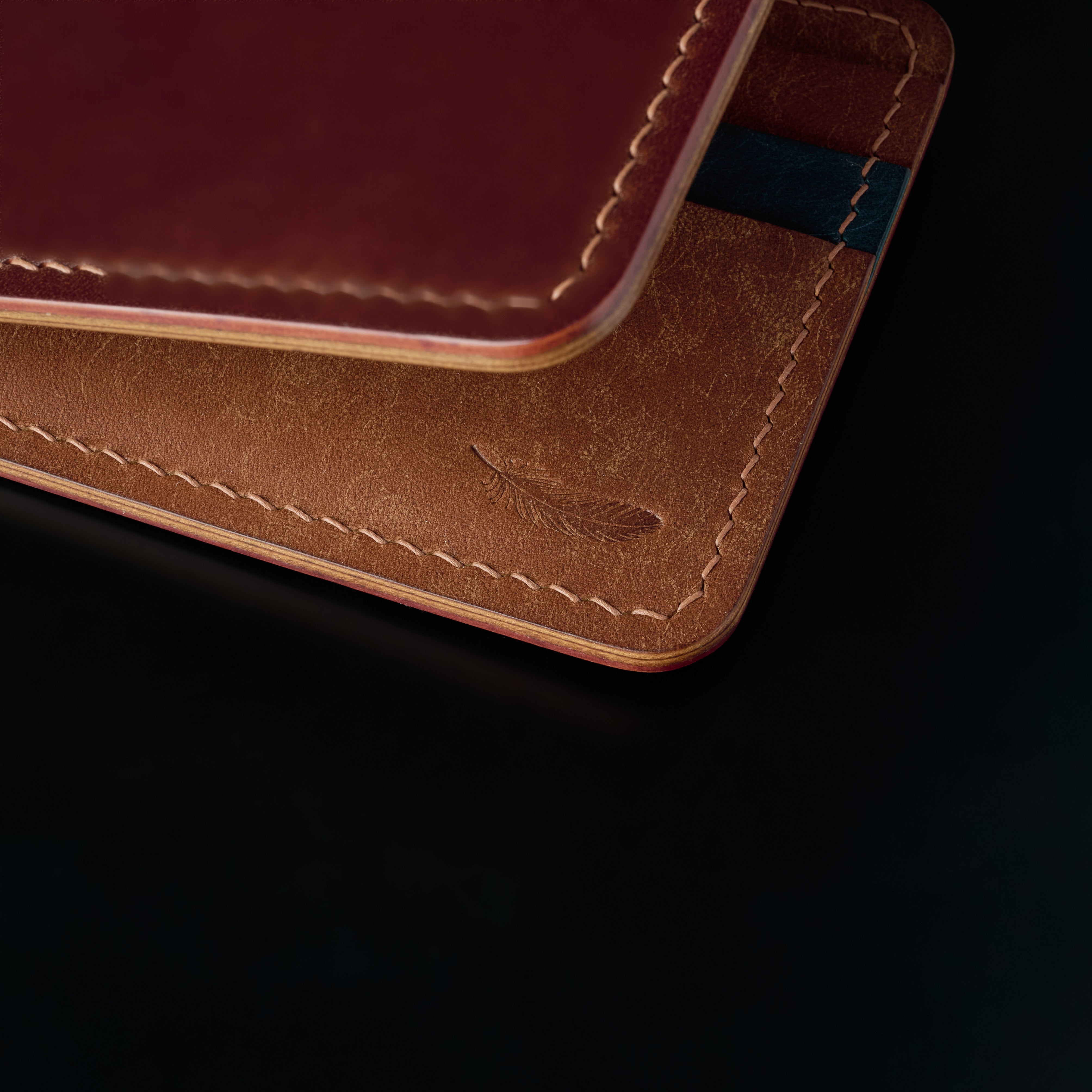 Semi Shell Cordovan – Pueblo Leather Bifold Wallet