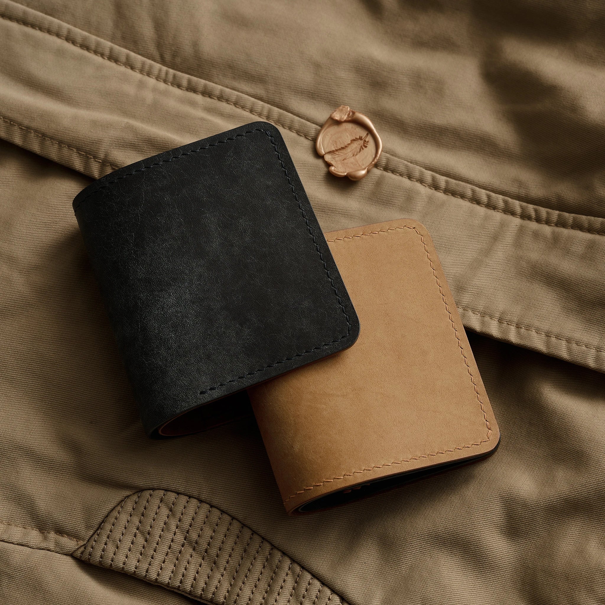 Pueblo Leather Slim Bifold Wallet