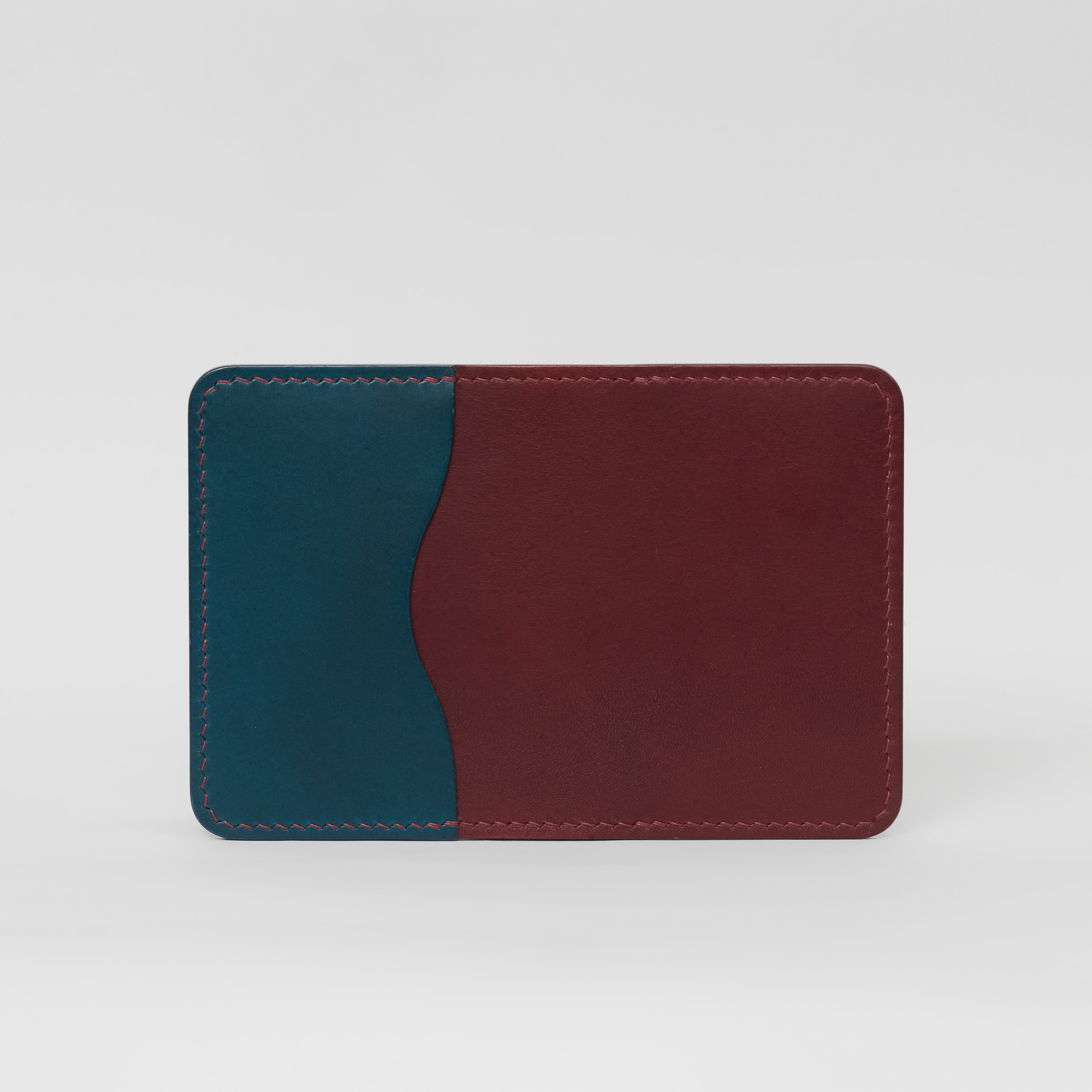 Atelish Buttero Two-Tone Slim Bifold Card Holder