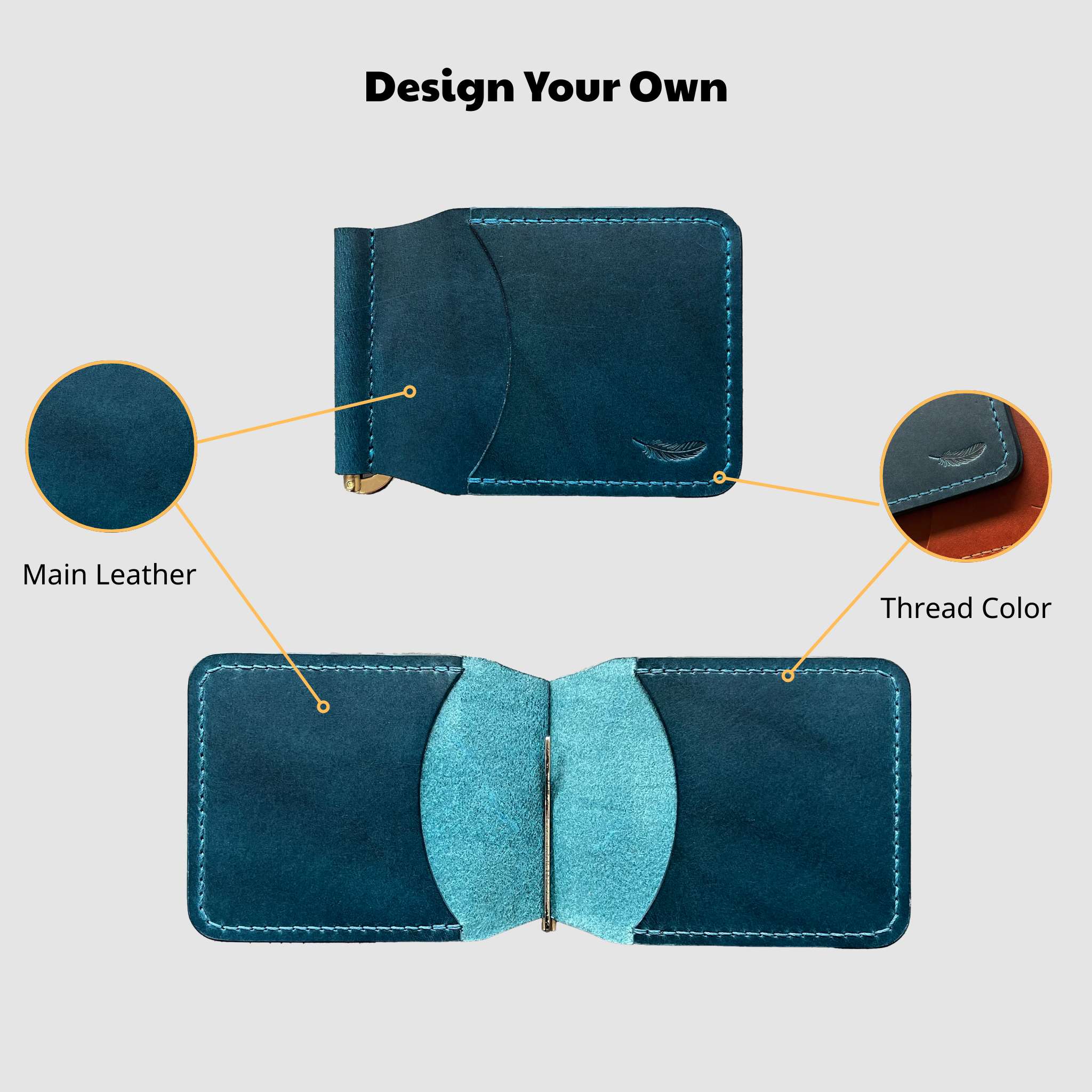 Custom Card Holder With Money Clip