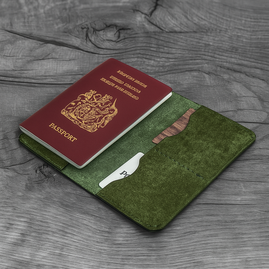 Passport Wallet – Handcrafted Full-Grain Leather Travel Wallet | Minimalist Design