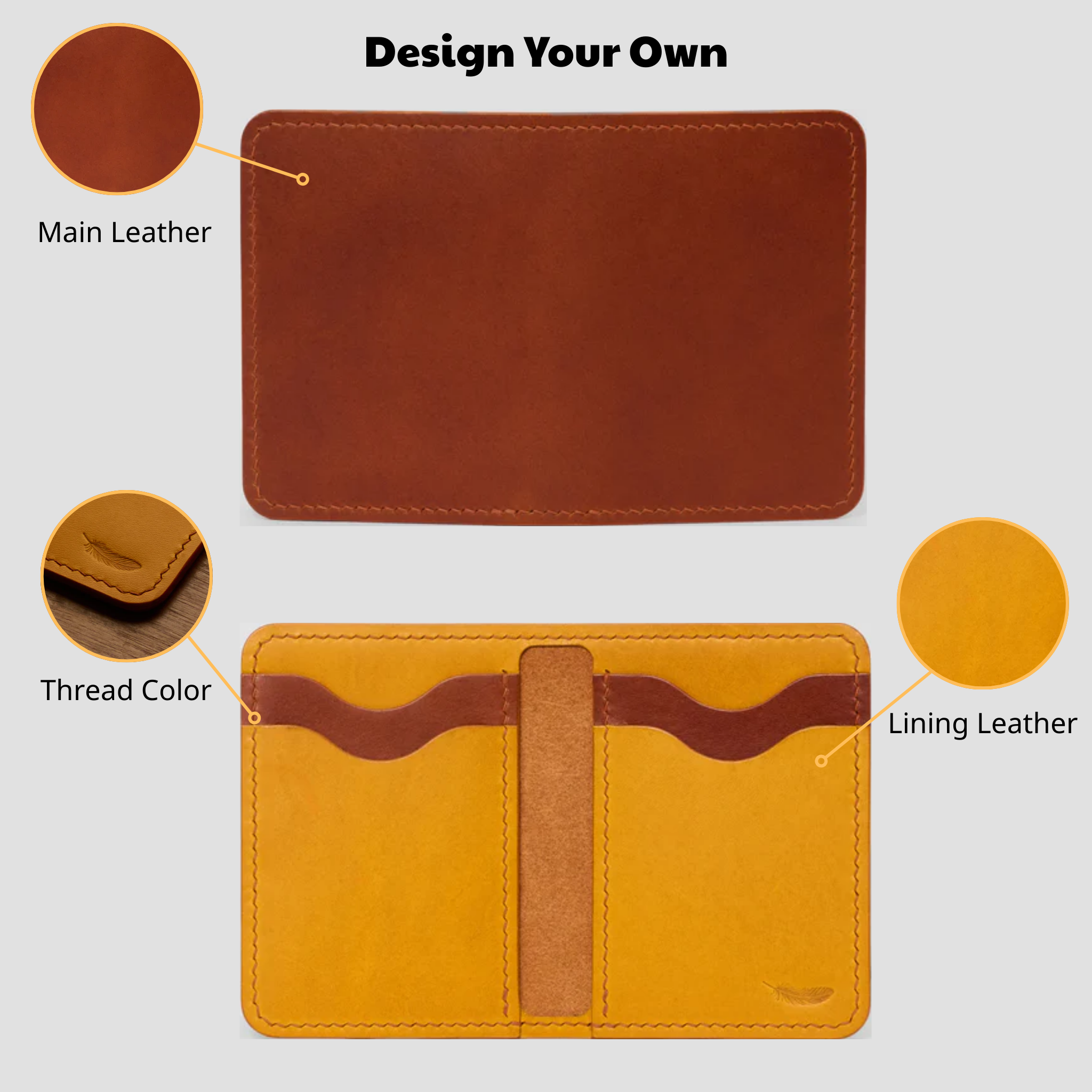 Custom Atelish Bifold Card Holder