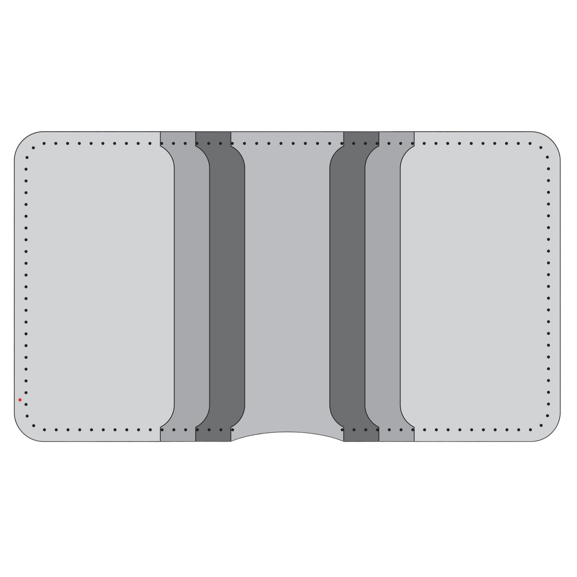 Custom Vertical Slim Bifold Wallet