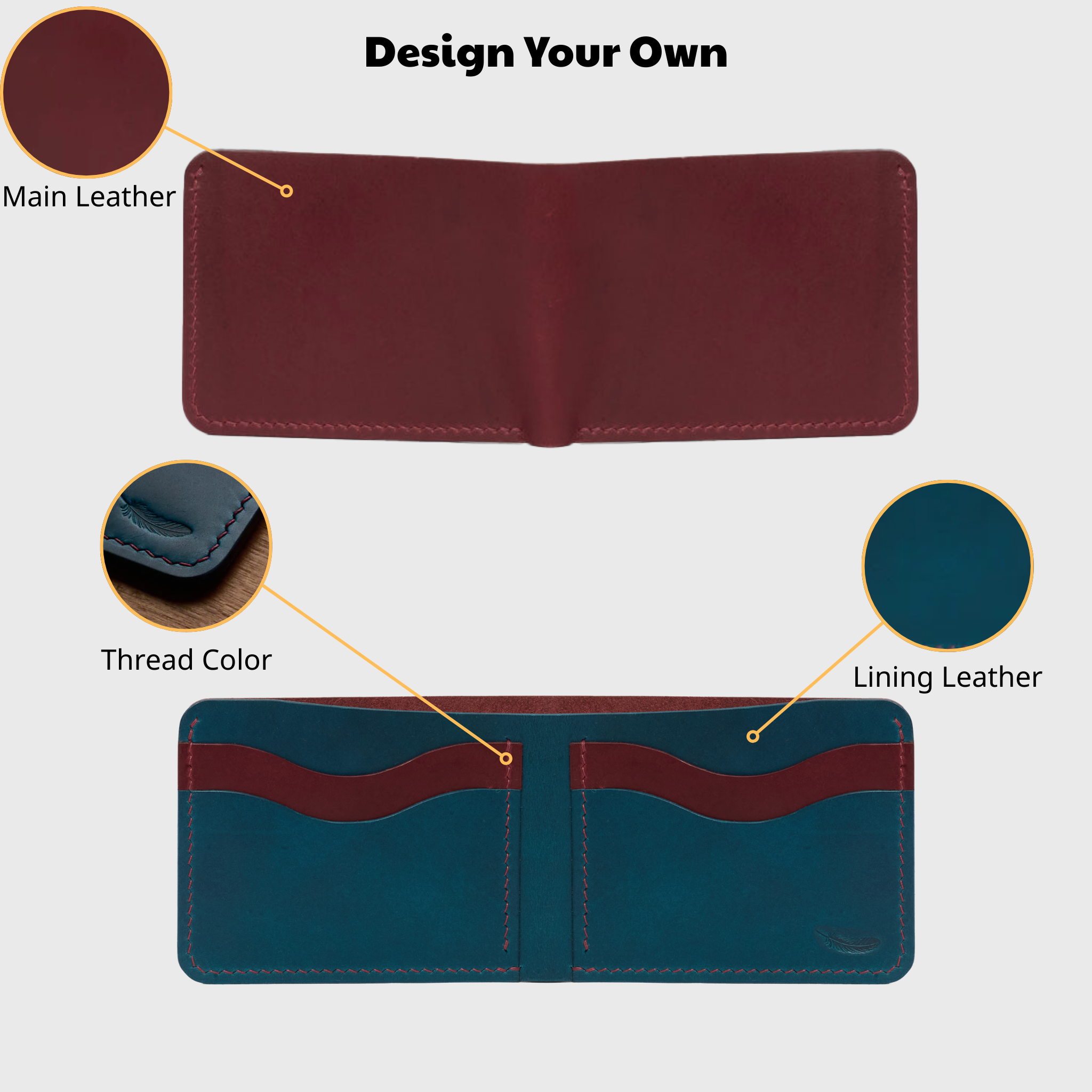 Custom Atelish Classic Bifold Wallet