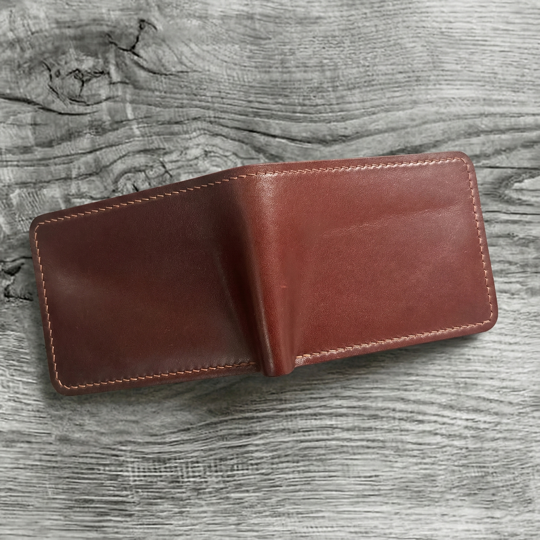 Semi Shell Cordovan – Pueblo Leather Bifold Wallet