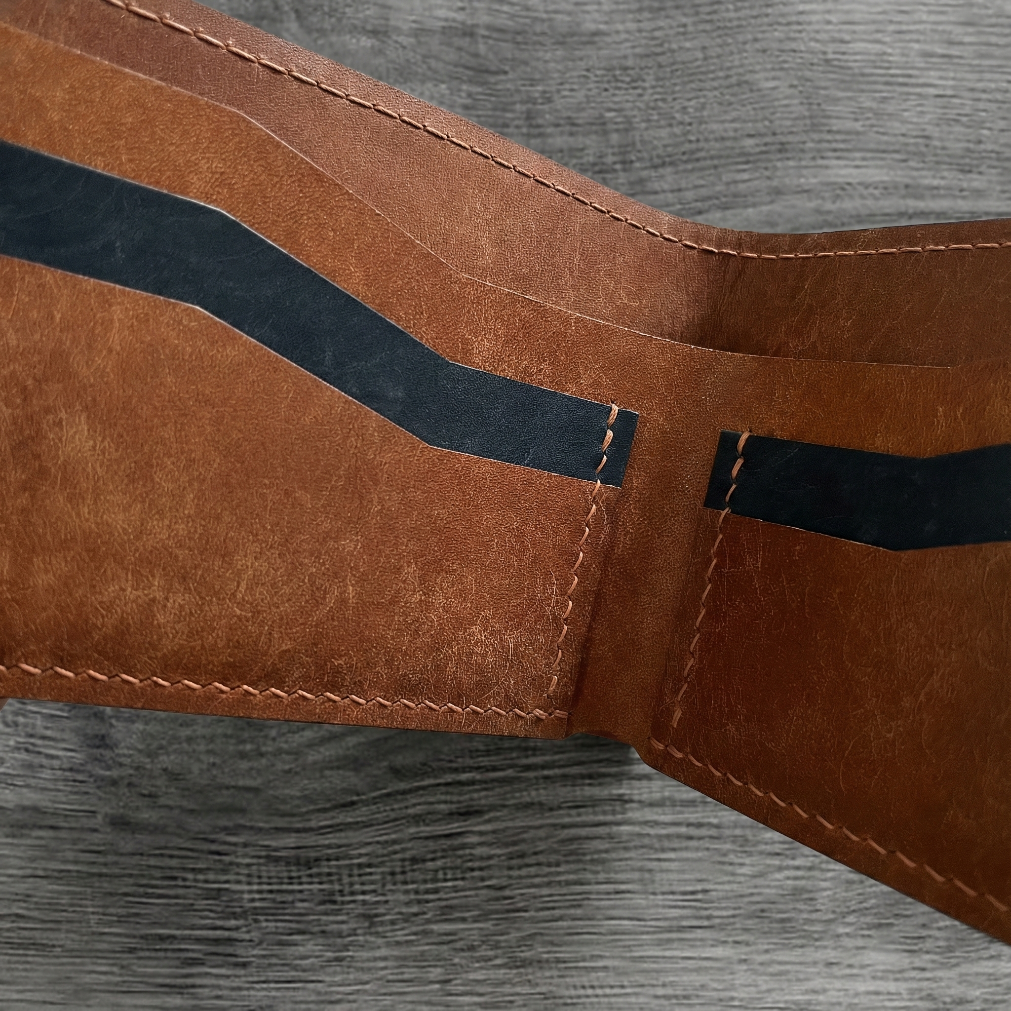 Semi Shell Cordovan – Pueblo Leather Bifold Wallet