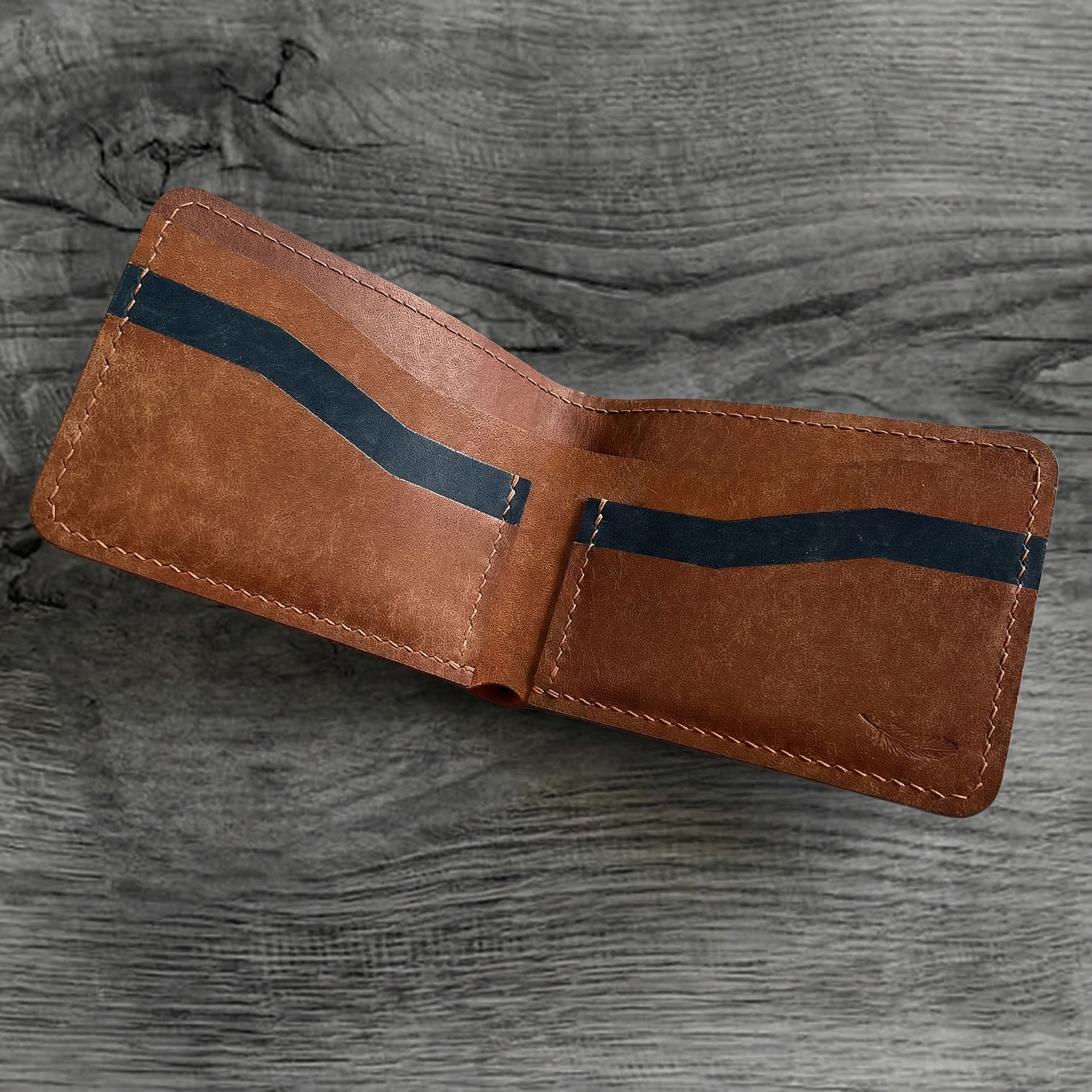 Semi Shell Cordovan – Pueblo Leather Bifold Wallet