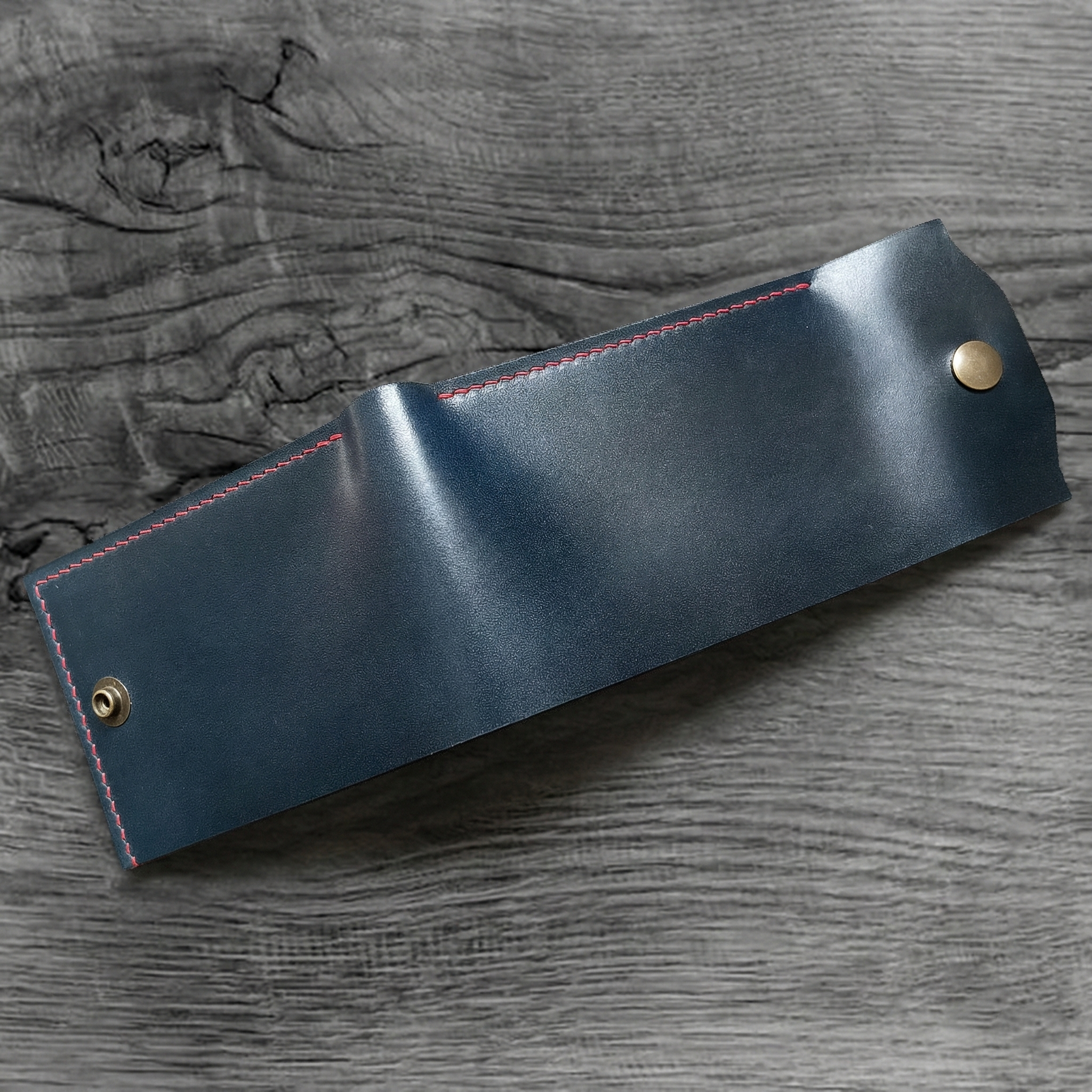 Pueblo Leather Minimal Snap Flap Wallet Ver 2