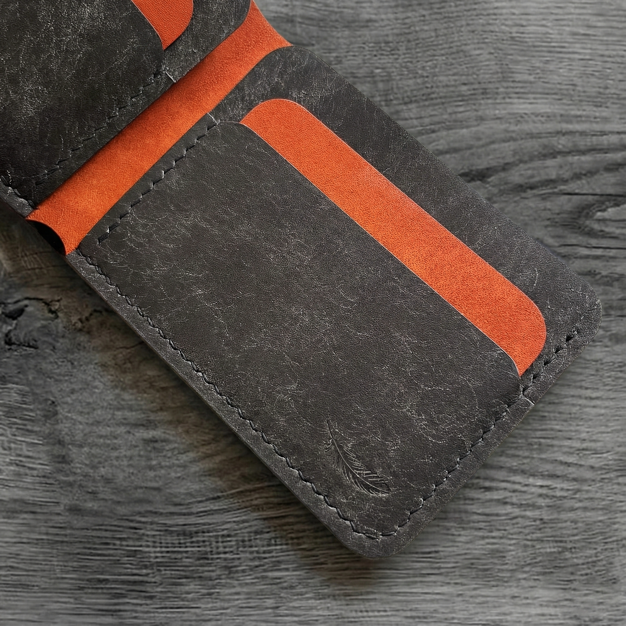 Minimalist Pueblo Leather Bifold Wallet