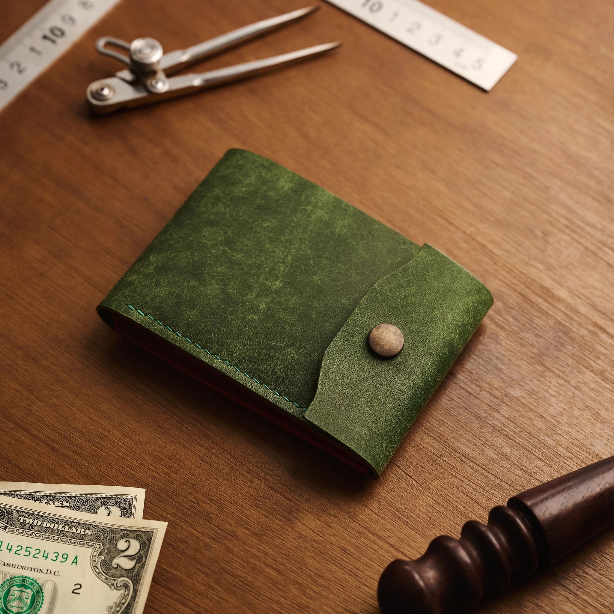 Custom Minimal Snap Flap Wallet Ver 2