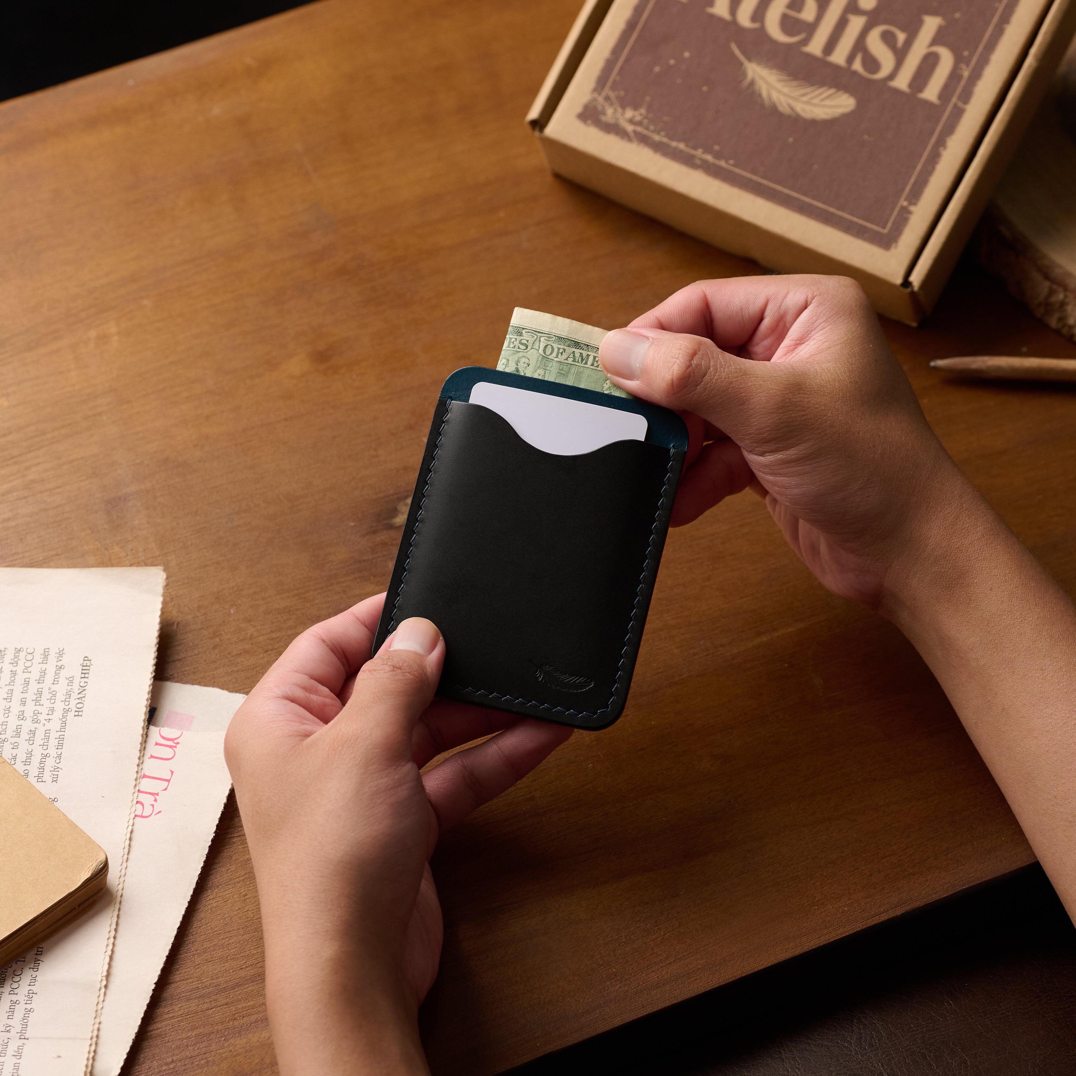 Atelish Buttero Leather Card Holder Ver 3