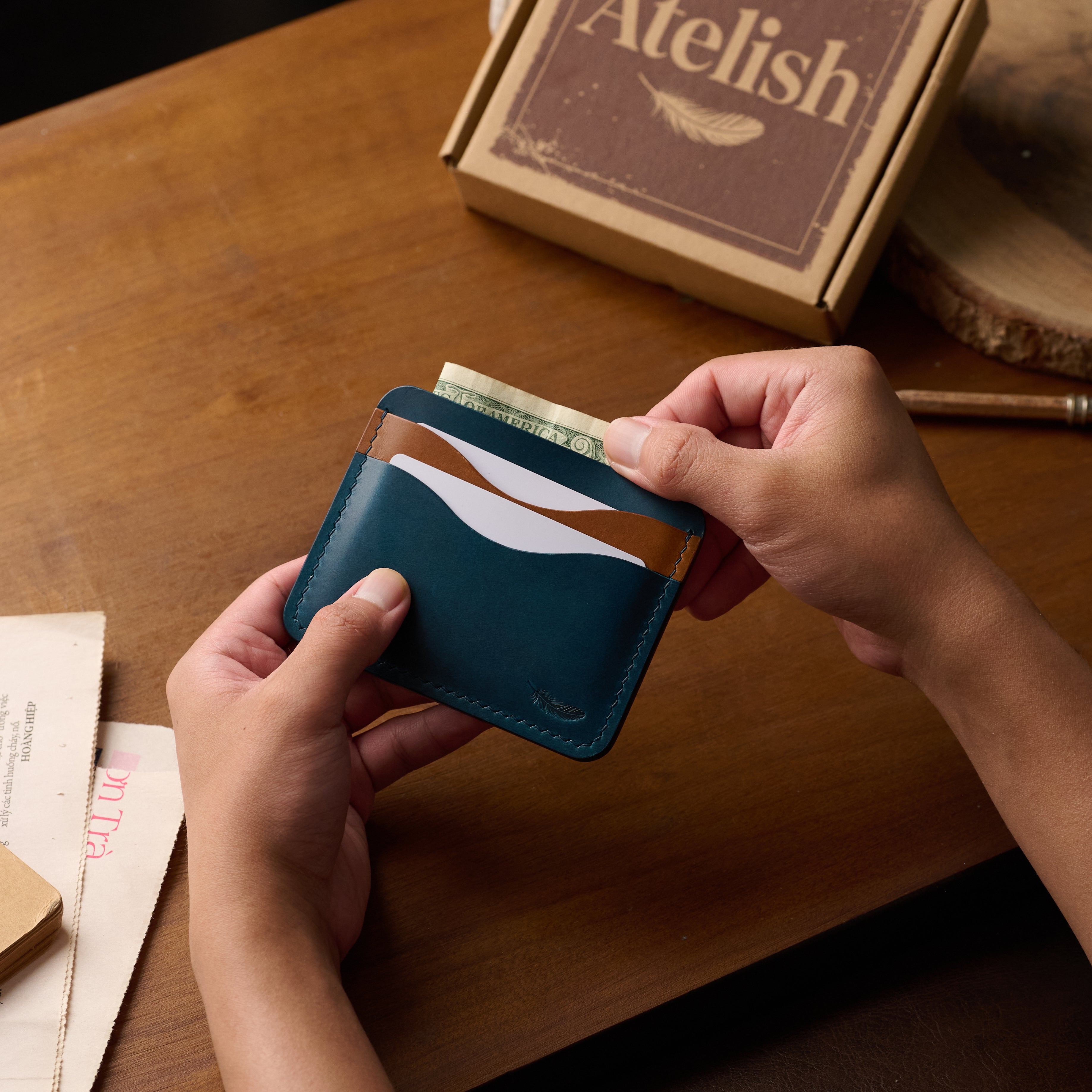 Atelish Buttero Leather Card Holder Ver 2