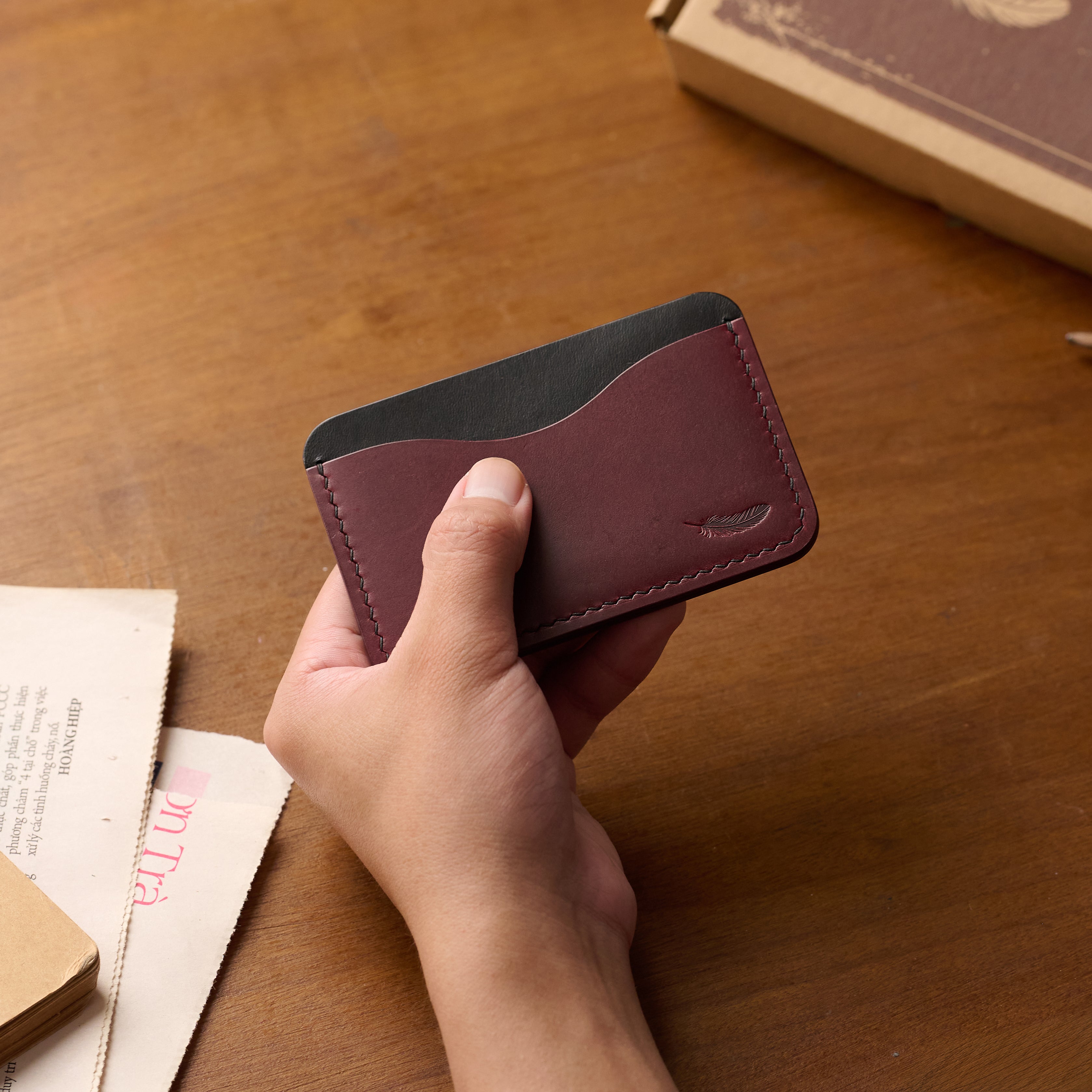 Atelish Buttero Leather Card Holder Ver 1