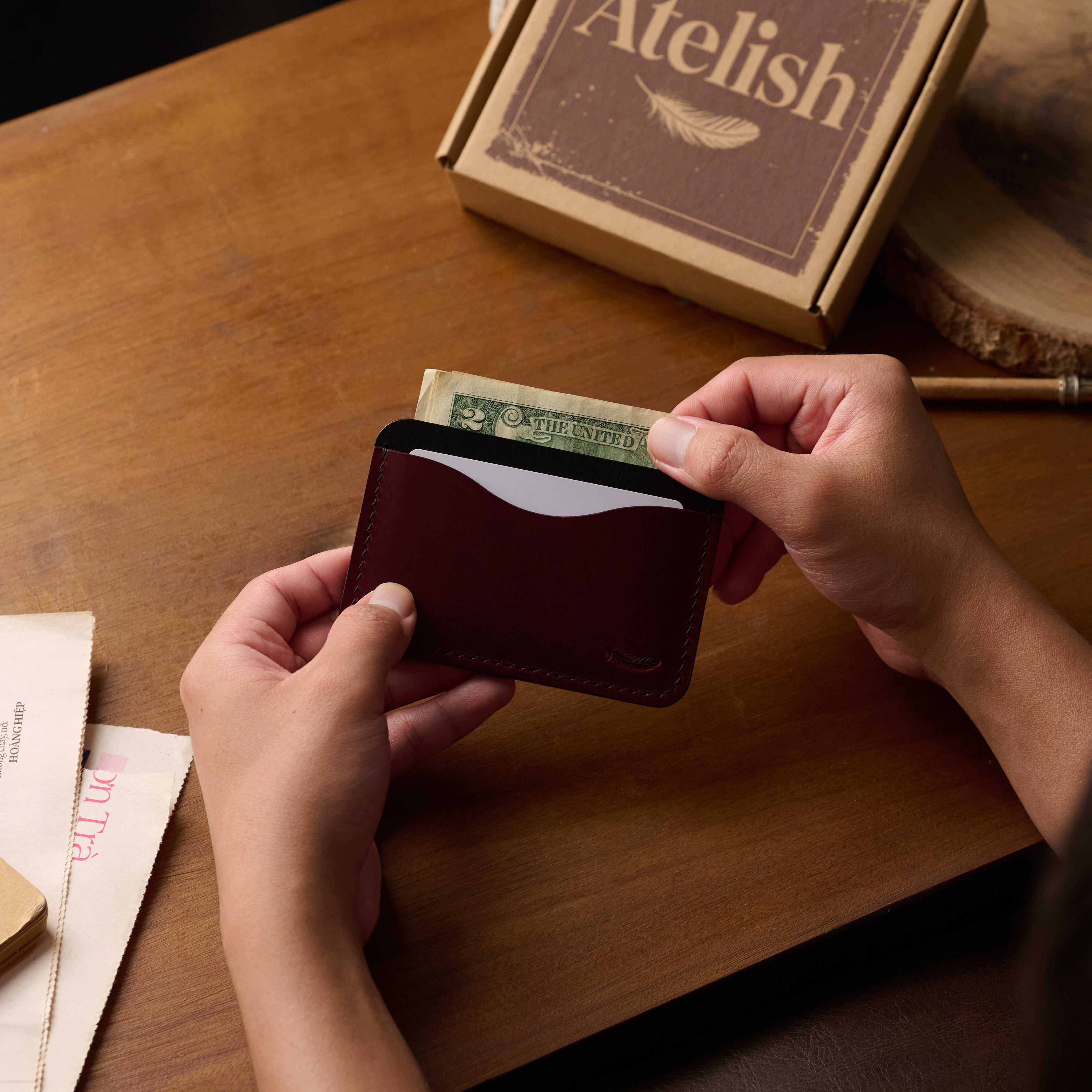 Atelish Buttero Leather Card Holder Ver 1