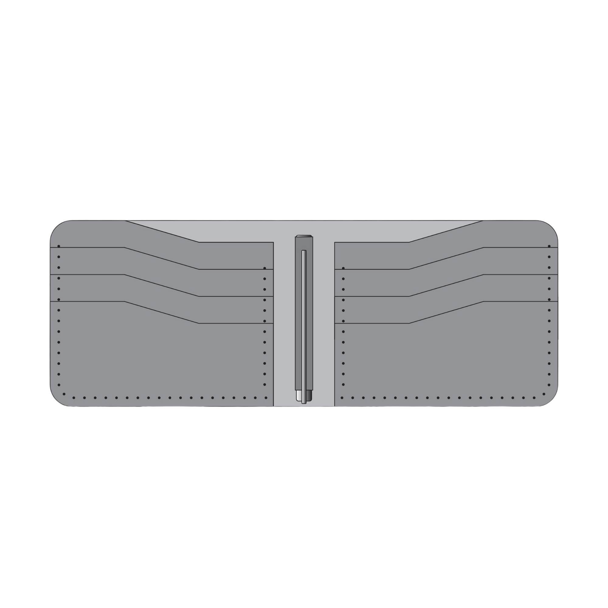 Custom Money Clip Bifold Wallet