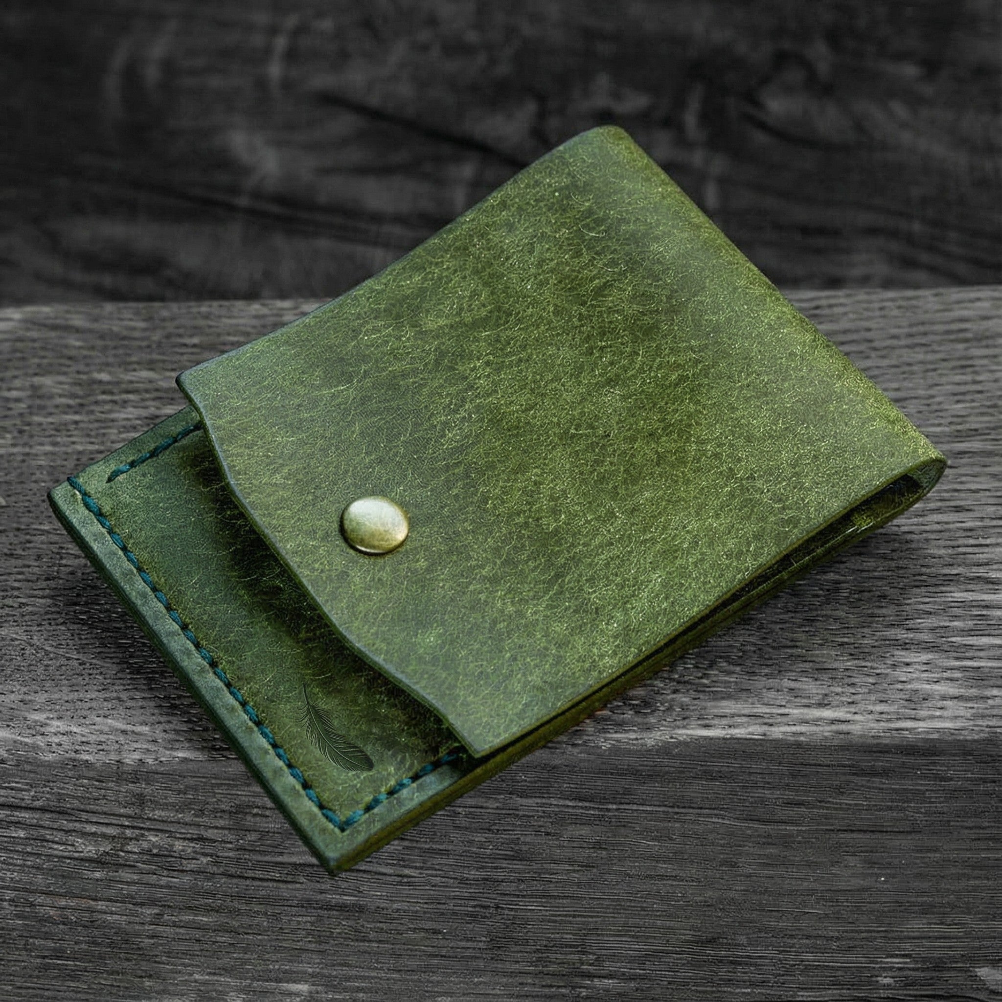 Minimalist Leather Card Holder – Slim Front Pocket Wallet