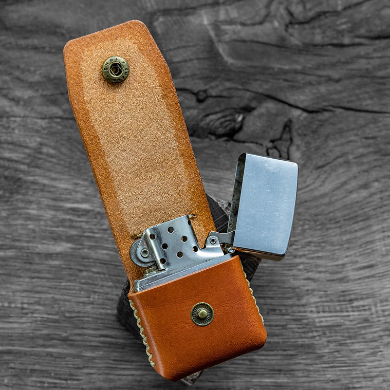 Buttero Leather Zippo Belt Pouch