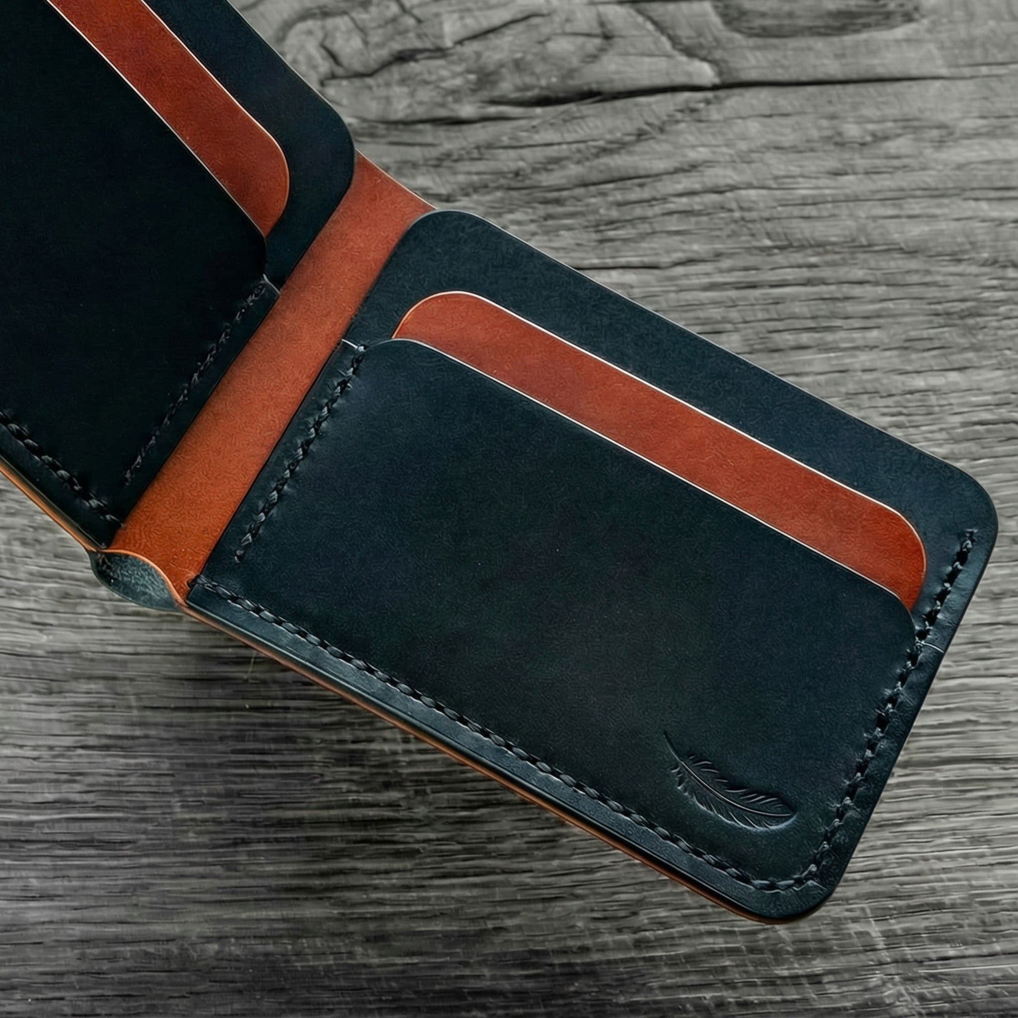 Minimalist Leather Bifold Wallet – Rift 2.1